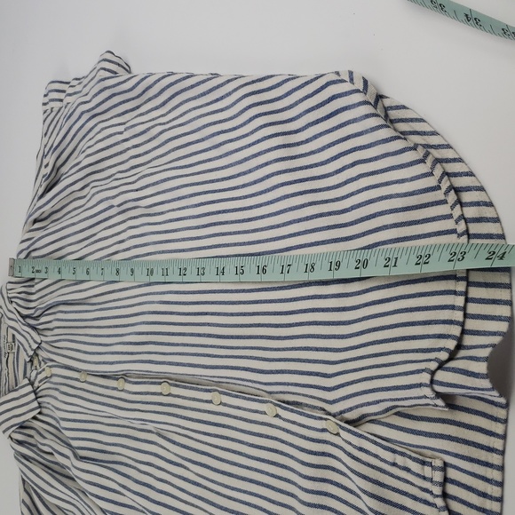 Madewell Central Drapey Shirt in Dalton Stripe Size XXS Oversized - Picture 7 of 10